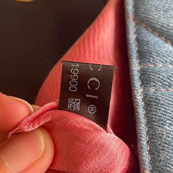 ❌SOLD❌Gucci GG Marmont Denim Pearl Small Flap Bag - Picture 14 of 14